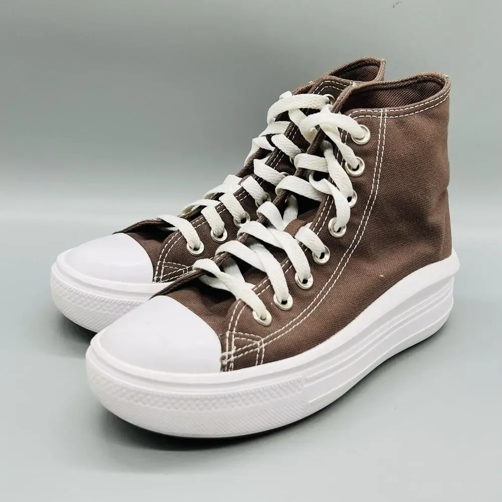 Converse Shoes Womens 6 Brown Chuck Taylor All Star 2 High Top Platform Sneakers